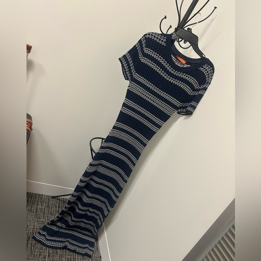Altuzarra Galyna Stripe Ribbed Maxi Dress - Worn once